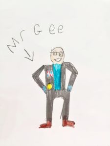 Drawing From Primary School Child Of Officer G