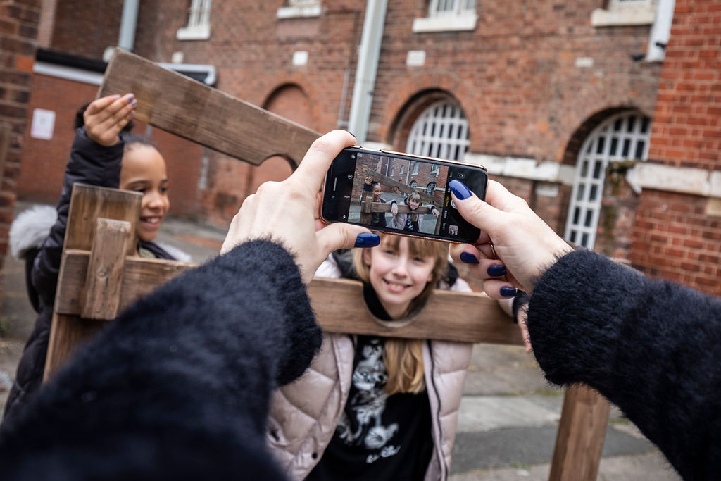 Visitors enjoying Shepton Mallet Prison Family Attraction