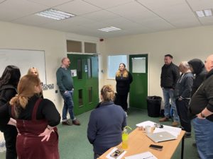 Staff at Shepton Mallet Prison getting involved in a Team Building Activity. 